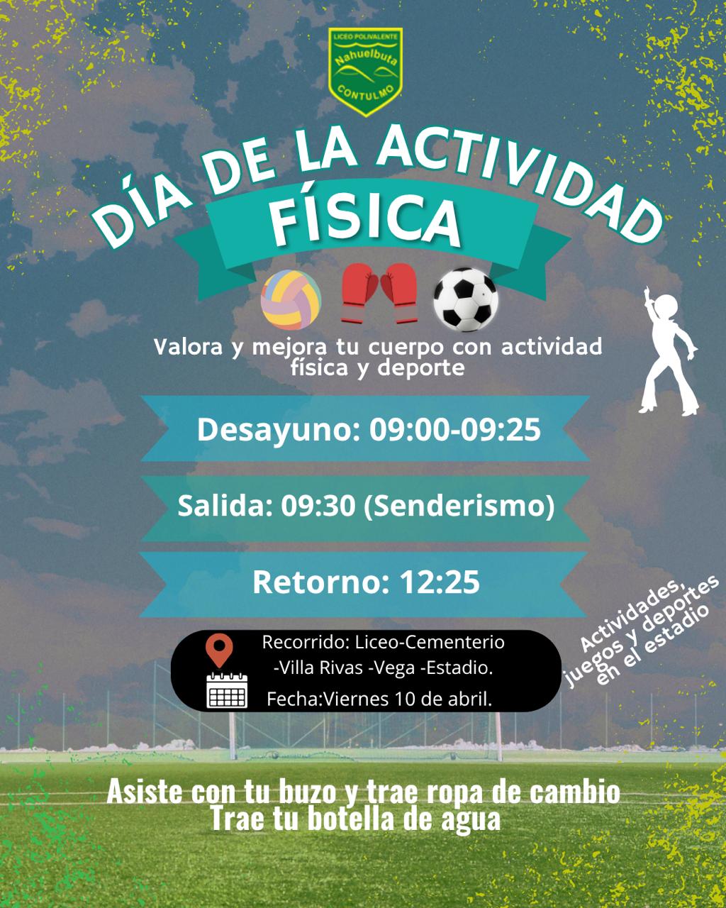 Afiche Día de la Actividad Física